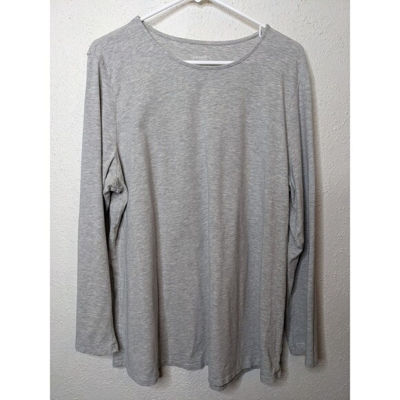 Lot of 2  Pure J Jill Women's Long Sleeve Top Grey Blue Women Size XL Pima Basic - Picture 2 of 6